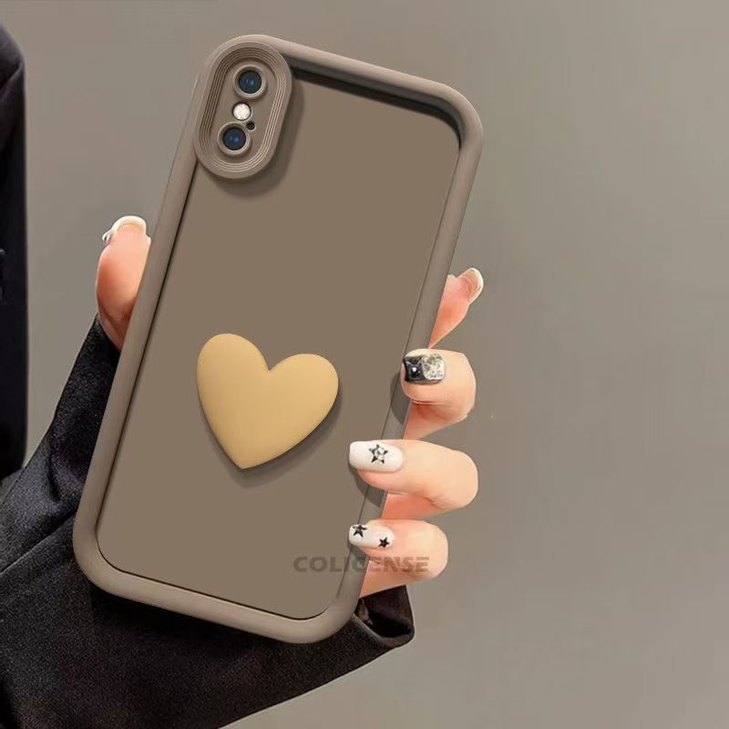 Shock-Absorbing TPU Phone Case for iPhone X XS XR Tianyan Love Design