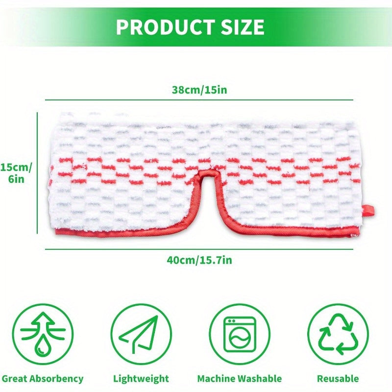 Set of 4 Reusable Microfiber Mop Pads for Spraymax Floor Cleaning