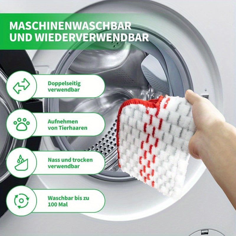 Set of 4 Reusable Microfiber Mop Pads for Spraymax Floor Cleaning