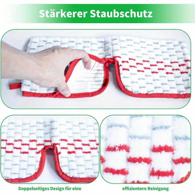 Set of 4 Reusable Microfiber Mop Pads for Spraymax Floor Cleaning