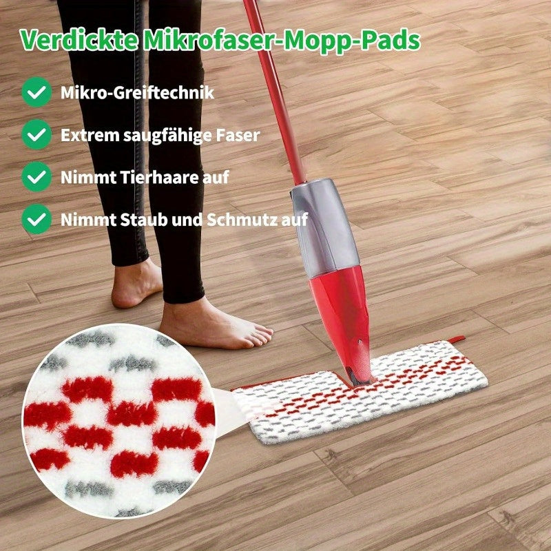 Set of 4 Reusable Microfiber Mop Pads for Spraymax Floor Cleaning