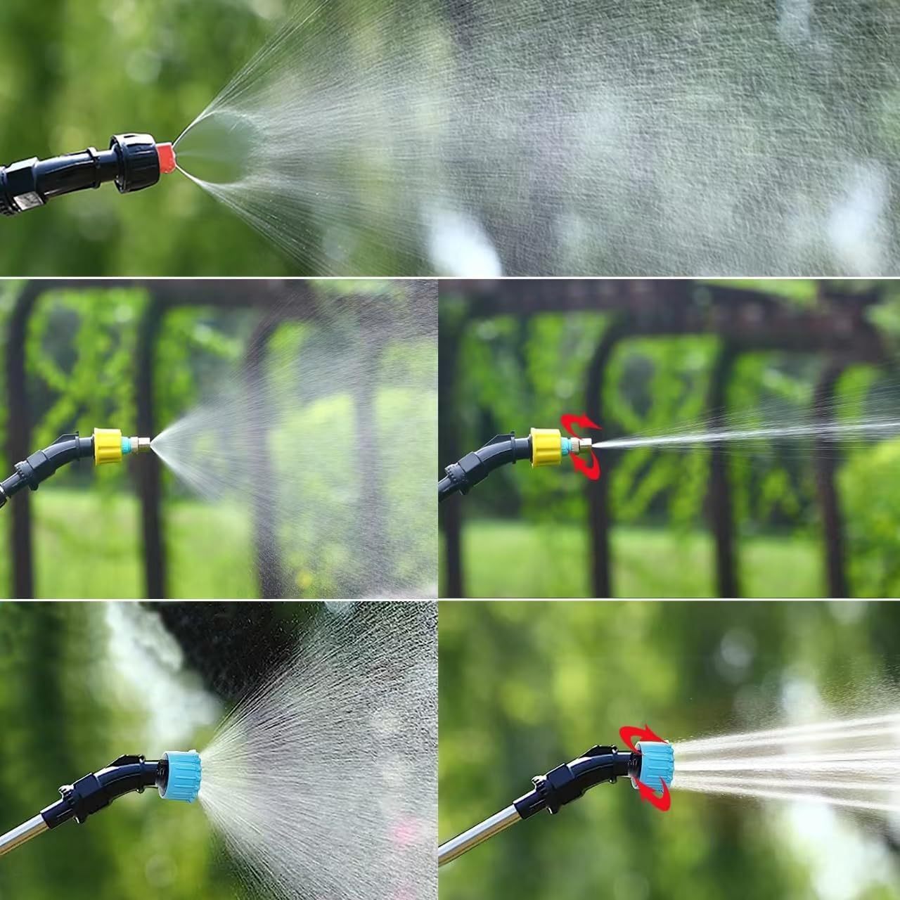 Battery-Powered Garden Sprayer 8L with Mist Nozzles Telescopic Wand Rechargeable Handle