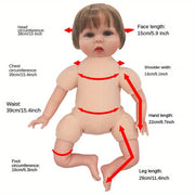 Pink Rabbit Ears Onesie with Cap for 22 Inch Silicone Dolls Kids Toy Clothing