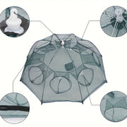 Portable Green Nylon Fishing Net Trap for Shrimp Crab and Fish