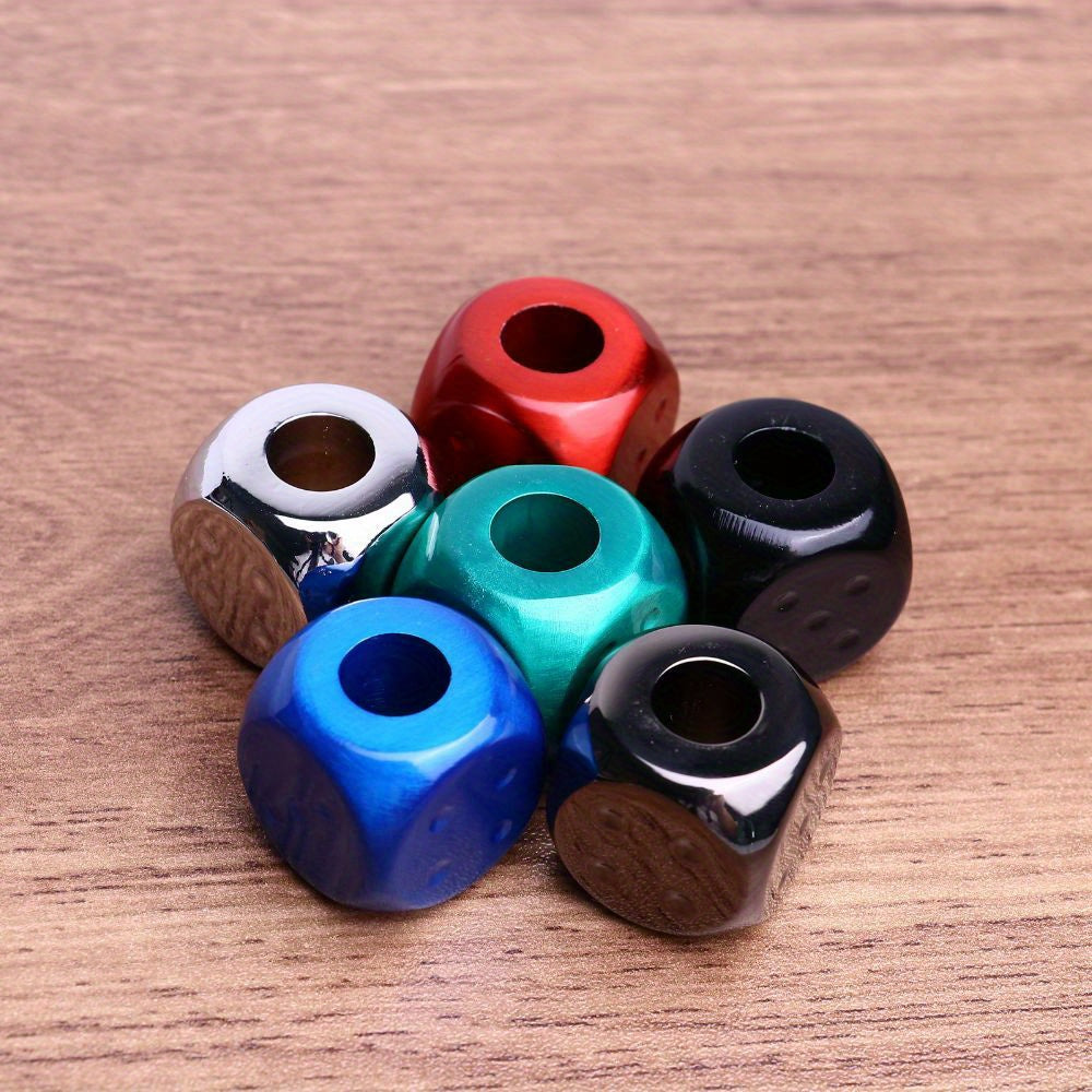 Metal Ashtray with Dice Design 6 Colors Smoke Extinguisher Home Office Decor