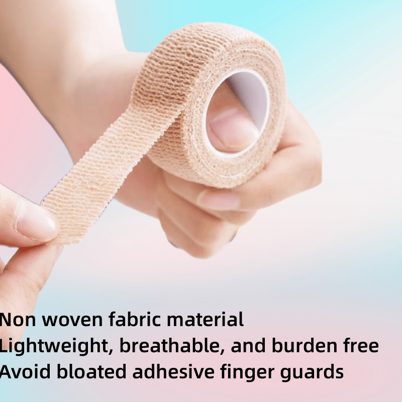 Protector de dedo de tela adhesiva elástica unisex para callos, 2/6 piezas