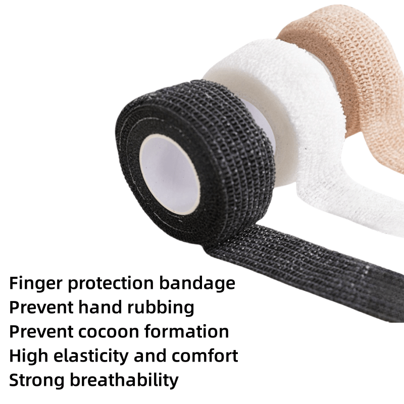 Protector de dedo de tela adhesiva elástica unisex para callos, 2/6 piezas