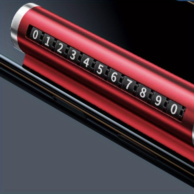 Metal Car Plate with Roller Display for Parking Temporary Phone Number