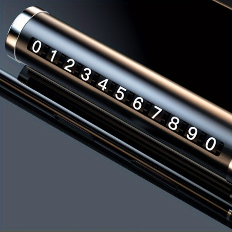 Metal Car Plate with Roller Display for Parking Temporary Phone Number