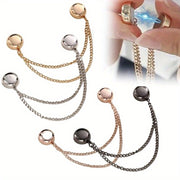 4pcs Women's Magnetic Clothes Clips Durable Alloy Elegant Fit for Shirts Skirts Dresses