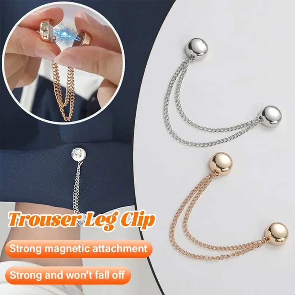4pcs Women's Magnetic Clothes Clips Durable Alloy Elegant Fit for Shirts Skirts Dresses