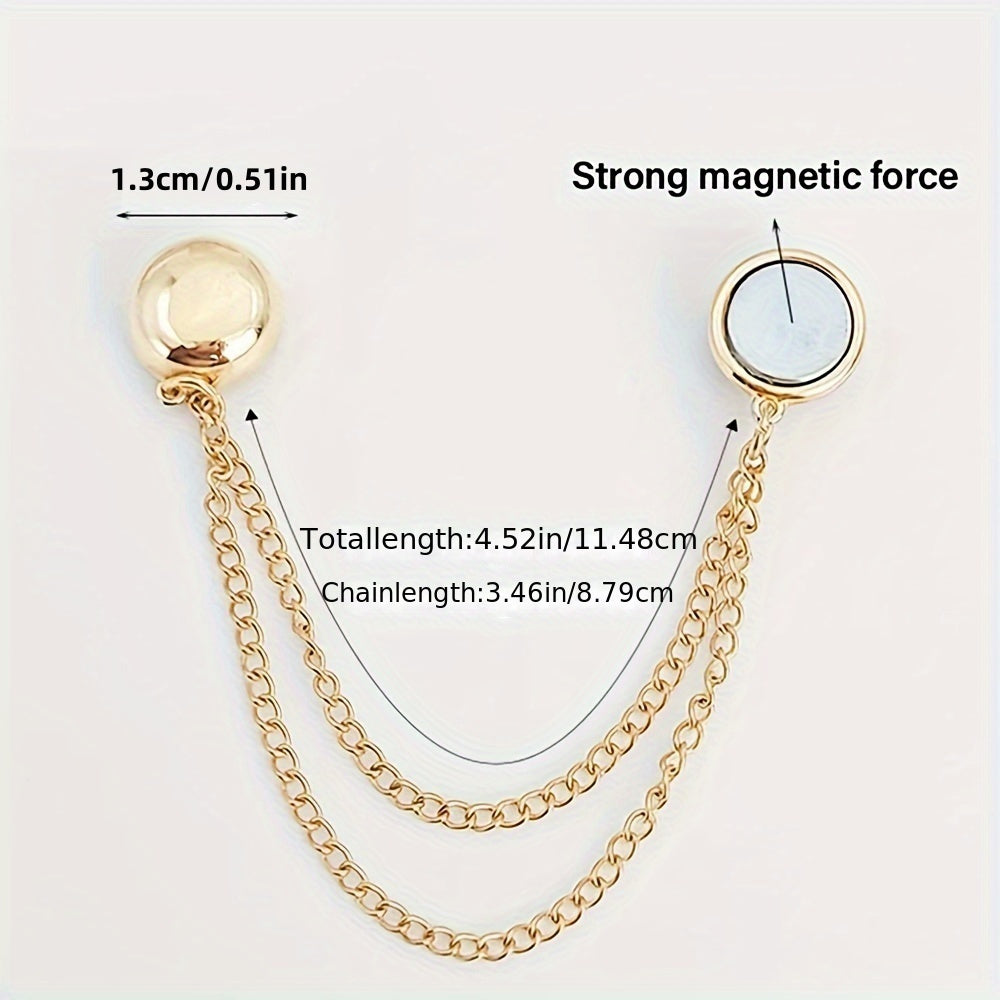 4pcs Women's Magnetic Clothes Clips Durable Alloy Elegant Fit for Shirts Skirts Dresses