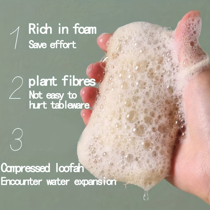 5-Piece Natural Loofah Exfoliating Body and Facial Sponges for Men and Women