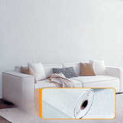 Self-Adhesive Linen Wallpaper 3D Textured Waterproof Washable for Bedroom Wall Renovation 2 Rolls