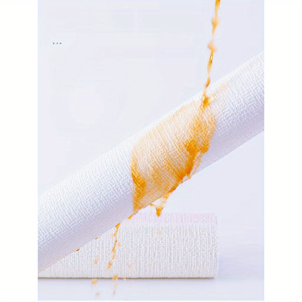 Self-Adhesive Linen Wallpaper 3D Textured Waterproof Washable for Bedroom Wall Renovation 2 Rolls