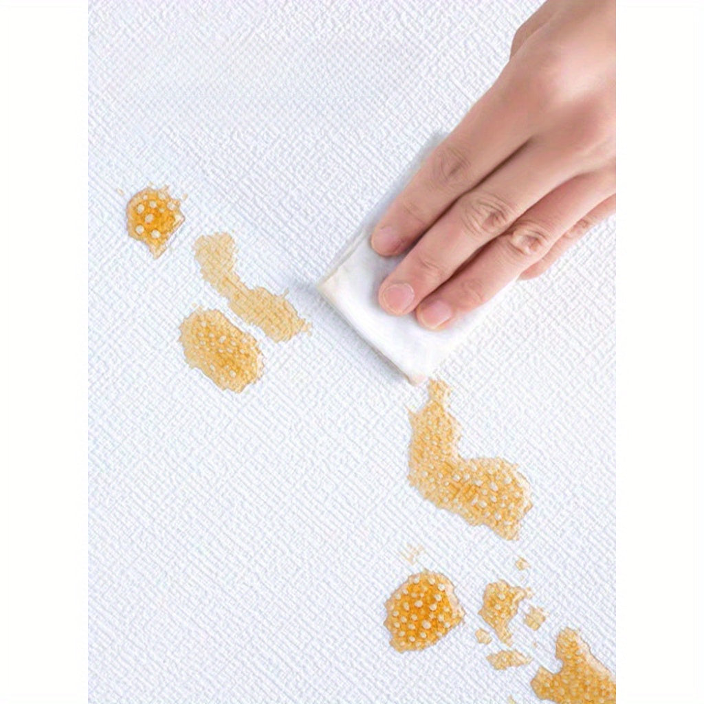 Self-Adhesive Linen Wallpaper 3D Textured Waterproof Washable for Bedroom Wall Renovation 2 Rolls