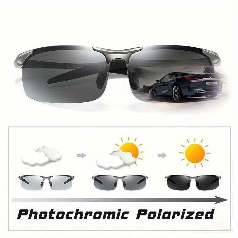 Unisex Photochromic Polarized Night Vision Glasses for Men and Women