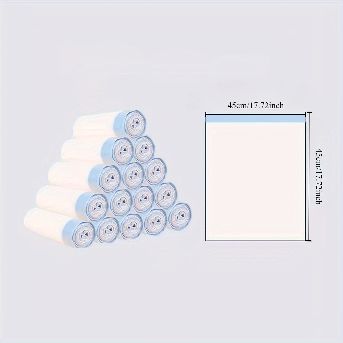 75 Heavy-Duty Drawstring Trash Bags for Home Office School Use