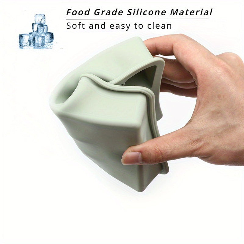 Silicone Ice Cube Molds 8 Large Compartments with Lids for Cocktails and Beverages