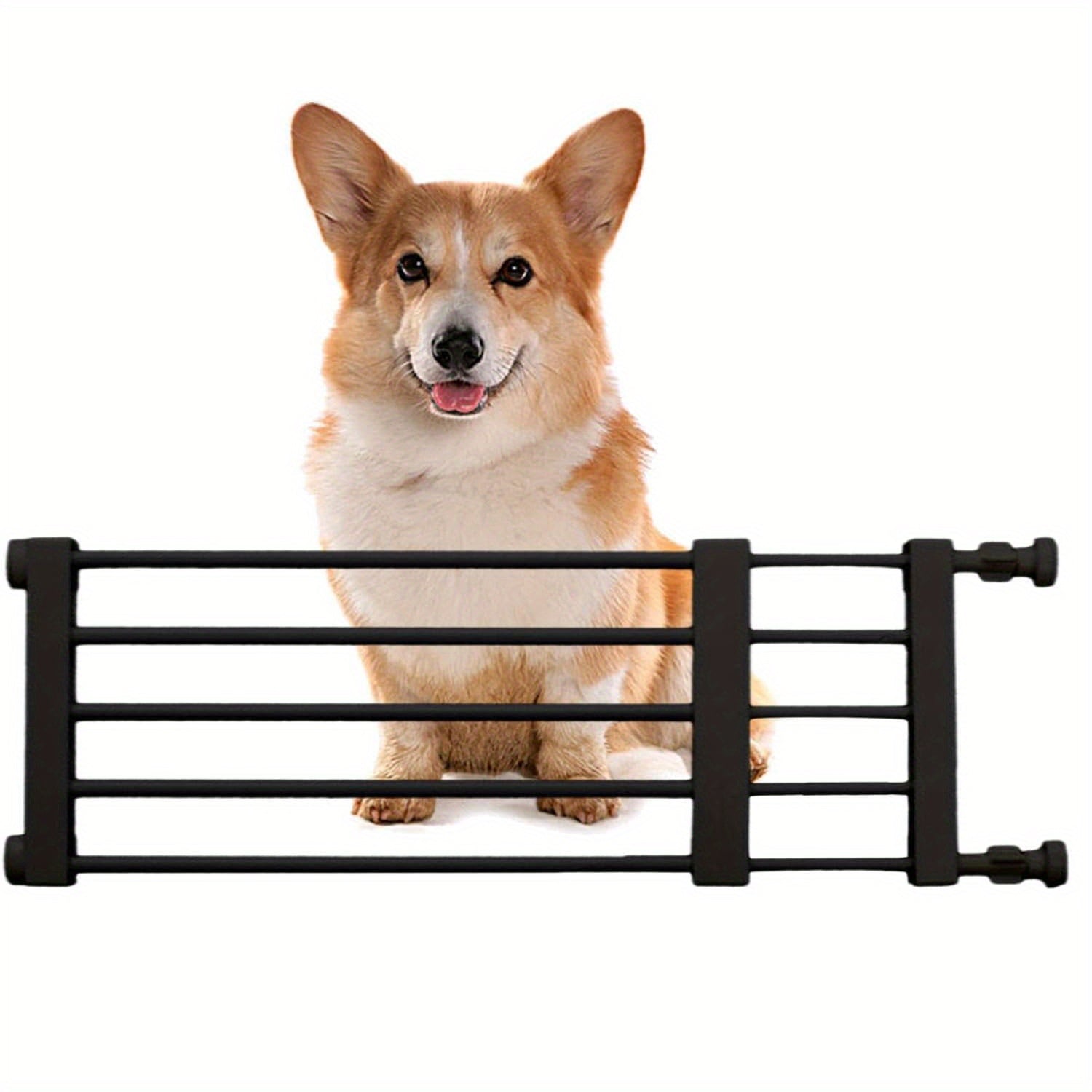 Adjustable Pet Gate for Dogs and Cats with Carbon Steel Frame for Doorways and Stairs