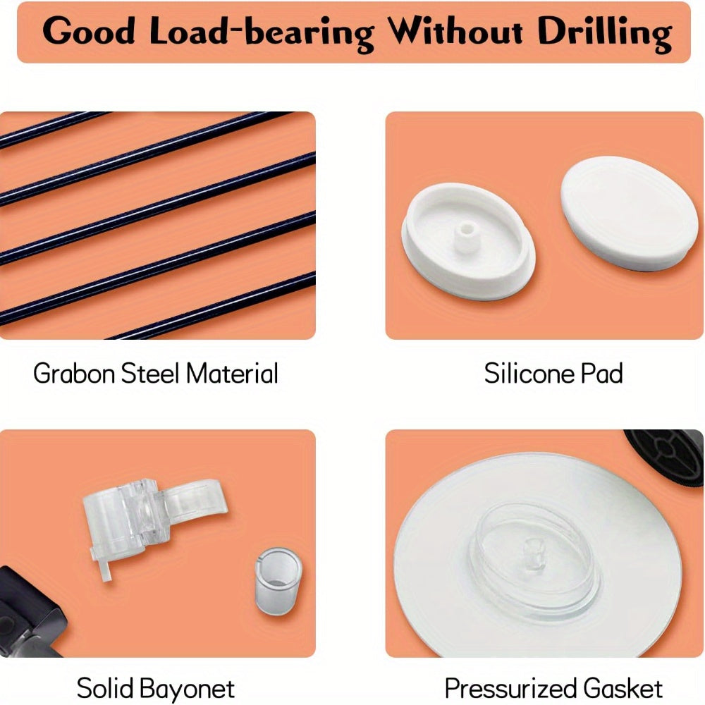 Adjustable Pet Gate for Dogs and Cats with Carbon Steel Frame for Doorways and Stairs