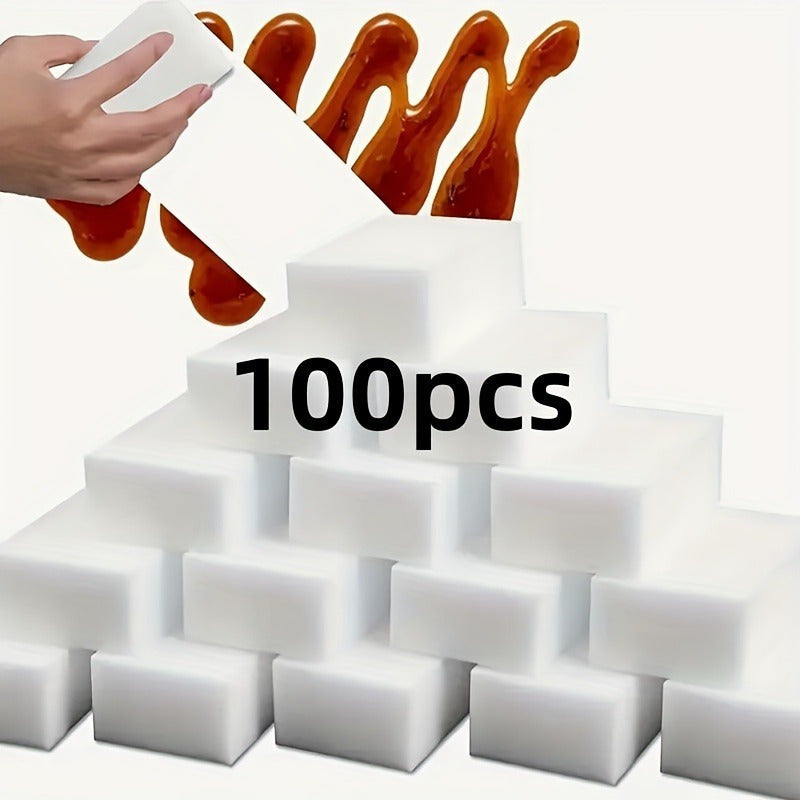 Paquete de 20/50/100 esponjas mágicas de espuma para limpiar en el hogar, cocina, baño, pisos y paredes