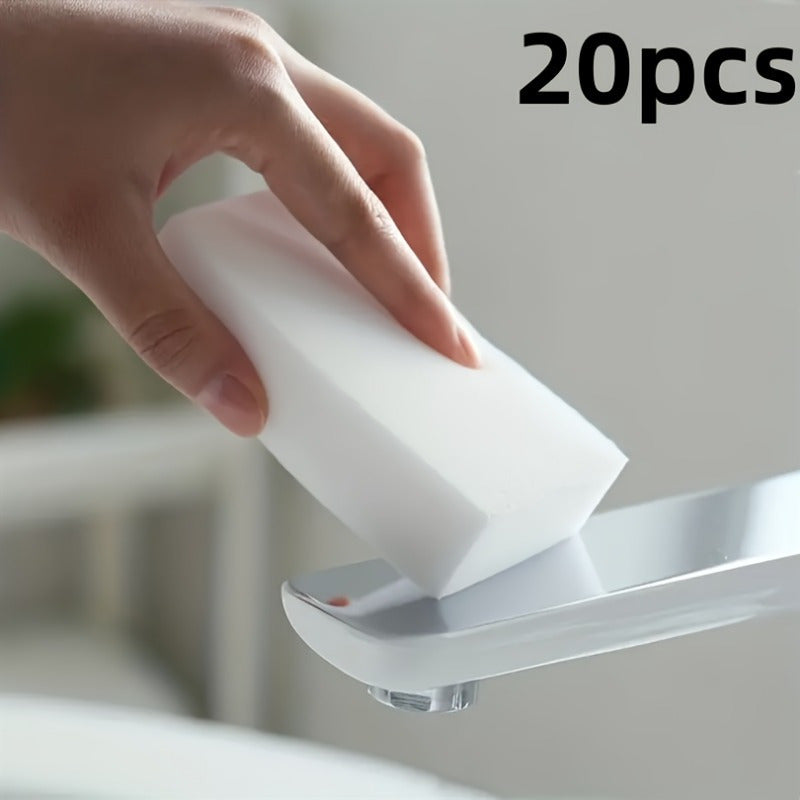 Paquete de 20/50/100 esponjas mágicas de espuma para limpiar en el hogar, cocina, baño, pisos y paredes