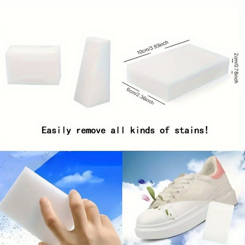 20/50/100 Pack Magic Foam Sponge Erasers for Household Cleaning Kitchen Bathroom Floors Walls