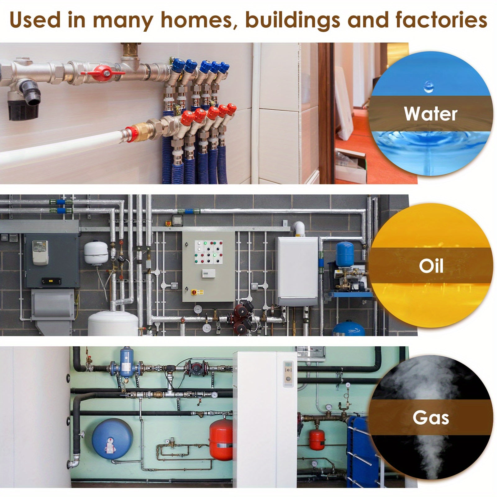 Латунный регулятор давления воды с манометром для водяных и масляных систем, регулируемый, 3/4 дюйма DN20, 1/2 дюйма DN15