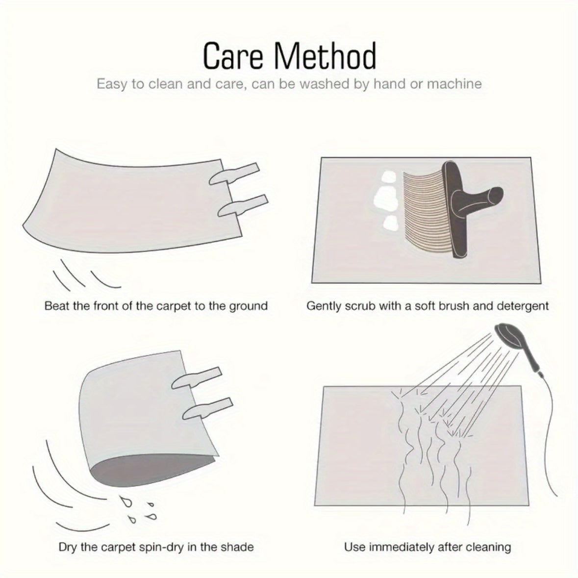 3-Piece Washable Boho Chic Kitchen Rug Set Non-Slip Polyester TPR Backing