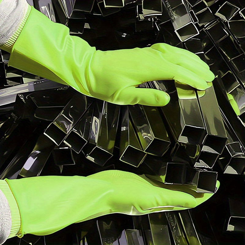 Guantes de limpieza de silicona multiusos impermeables, duraderos, libres de látex, para cocina, lavandería y lavado de autos