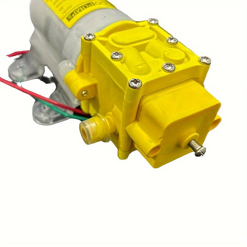 Bomba de agua de 12V de autocebado para lavado de coches, autocaravana, 100W, flujo ajustable