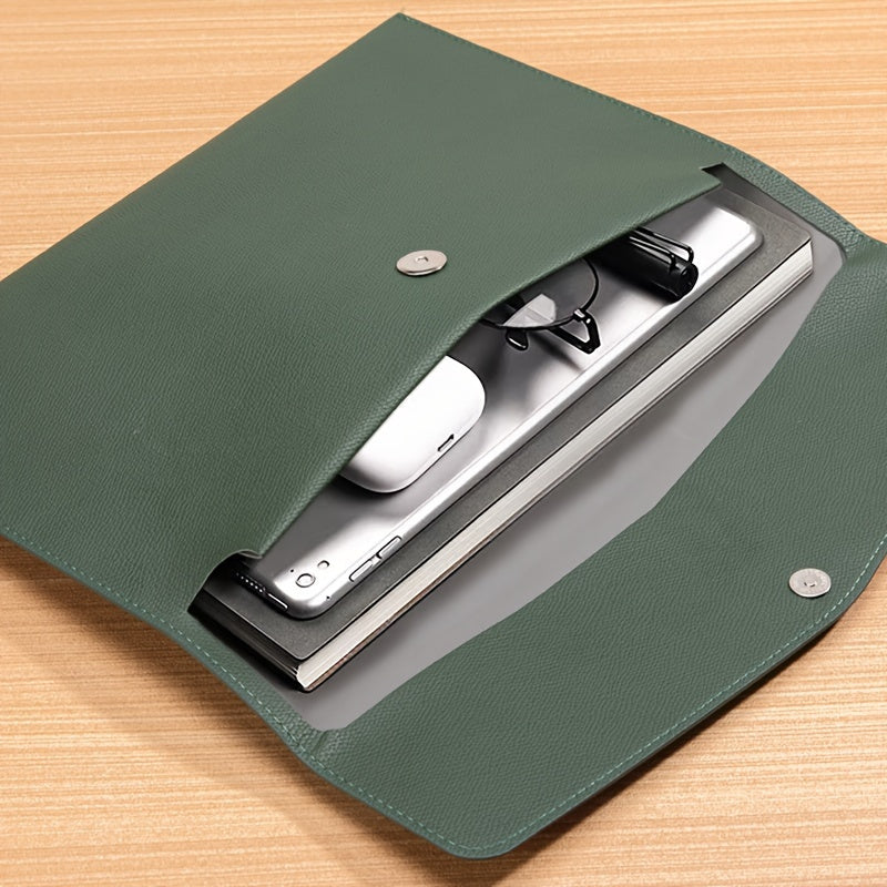 Bolsa de documentos A4 de PU impermeable de gran capacidad para oficina y negocios