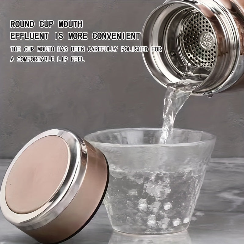 1000ml vakuum izolyatsiyalangan zanglamaydigan po'lat termal karafa, oqib o'tirmaydigan sayohat choy stakani