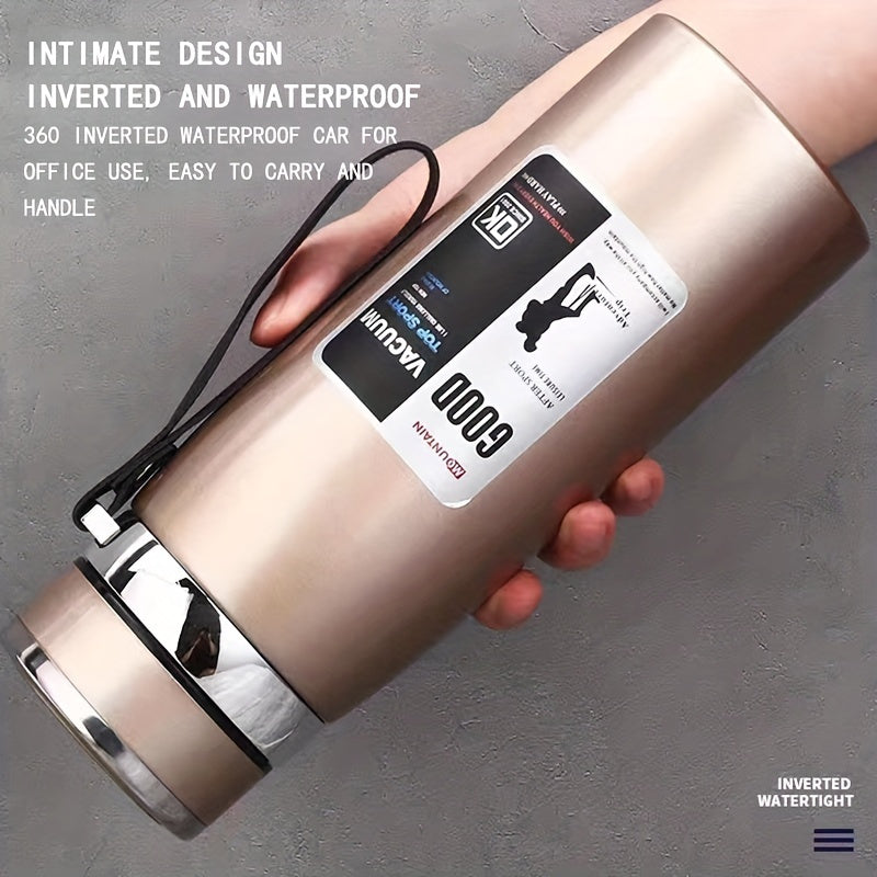 1000ml vakuum izolyatsiyalangan zanglamaydigan po'lat termal karafa, oqib o'tirmaydigan sayohat choy stakani