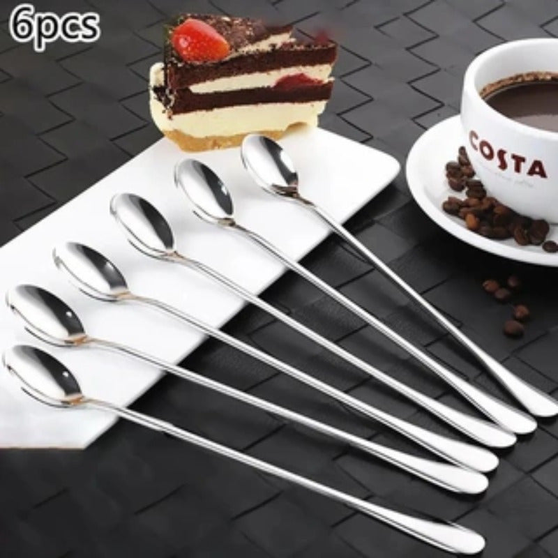 8-Piece Stainless Steel Flatware Set with Knives Forks Spoons for Dining