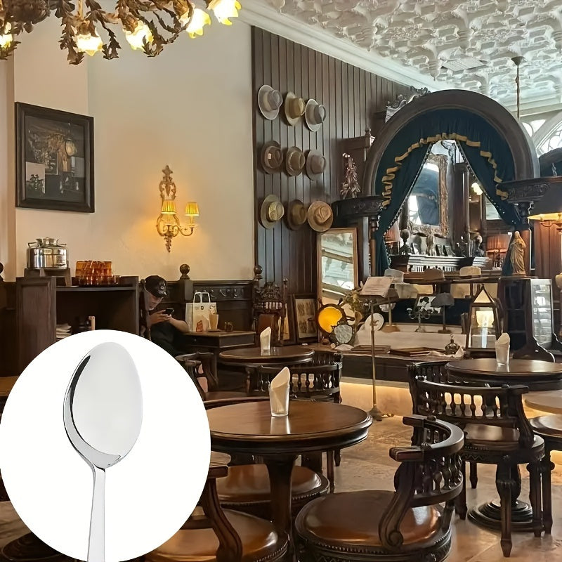 8-Piece Stainless Steel Flatware Set with Knives Forks Spoons for Dining