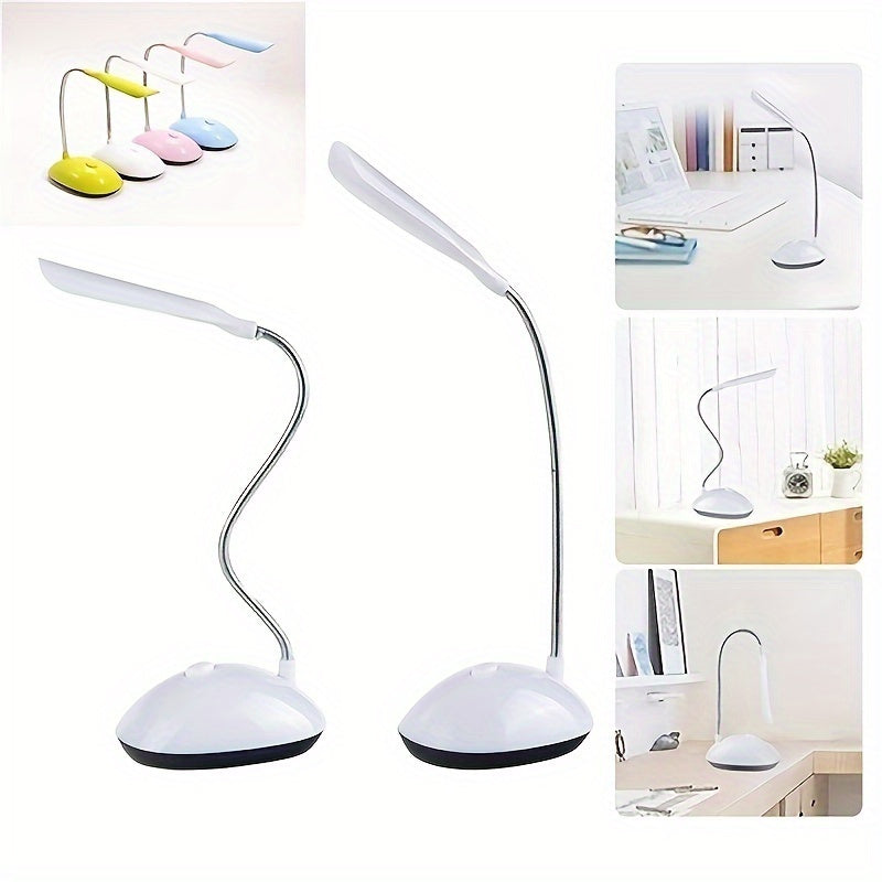 Portable LED Desk Lamp with 4 Colors Eye Protection Reading Light Battery Powered