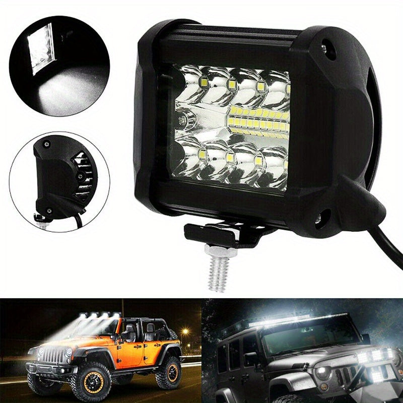 2 Pieces LED Work Lights for Cars RVs Motorcycles 10.16cm Brightness 12V