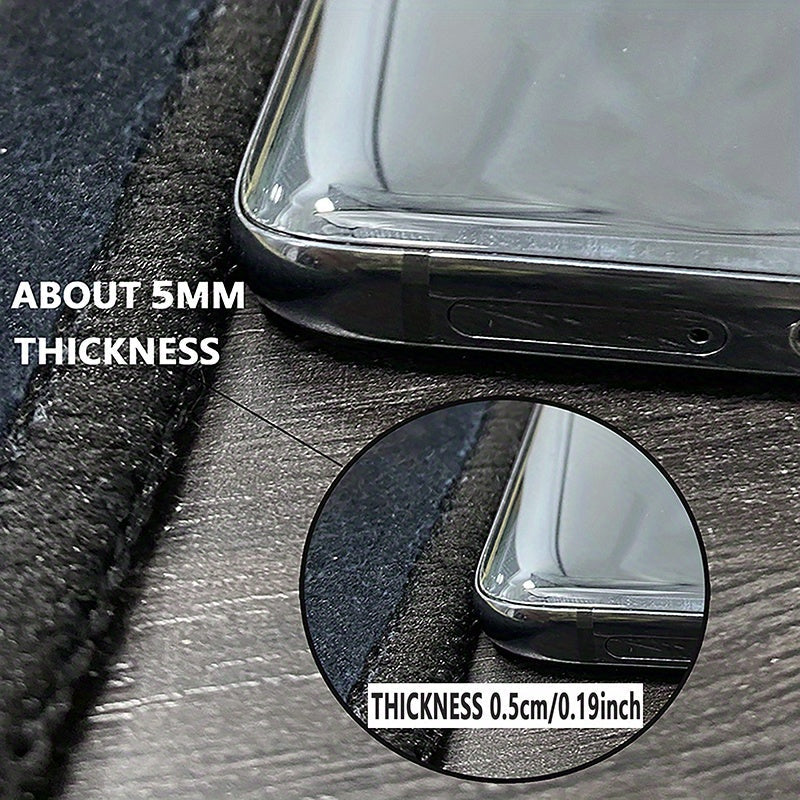 Crystal Velvet Semicircle Welcome Mat Non-Slip Door Bedroom Balcony Carpet