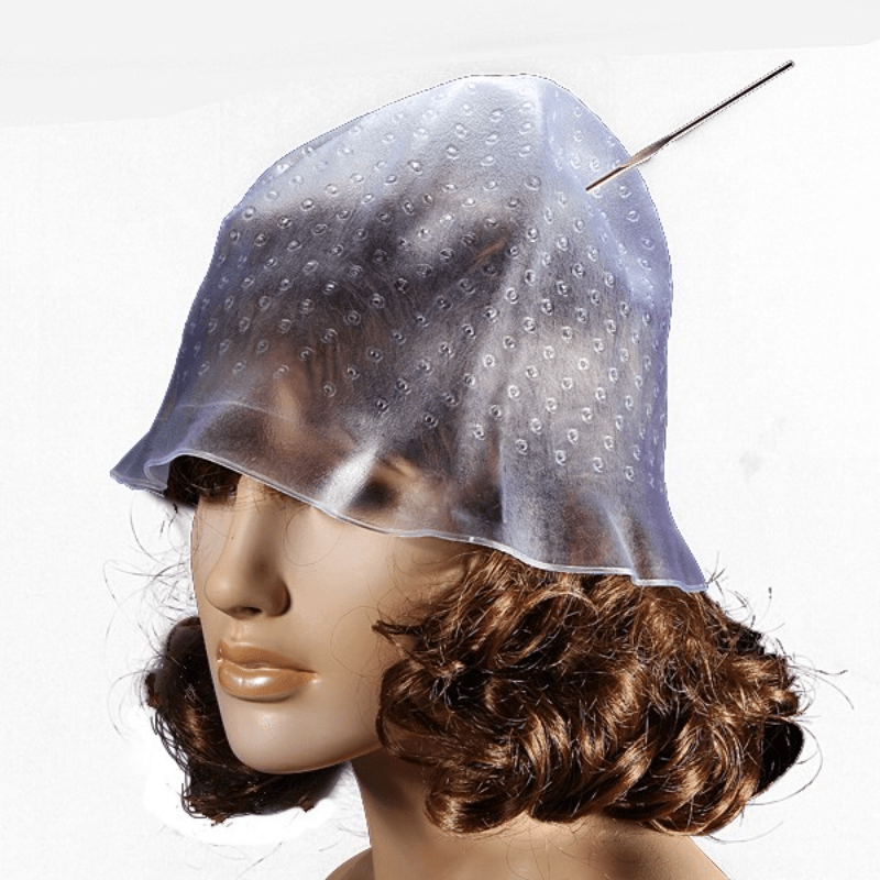 Reusable Silicone Hair Coloring Cap for Highlighting and Dyeing Salon Hair