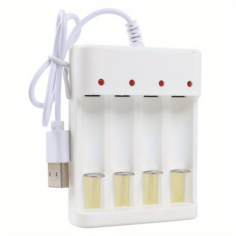 Smart USB Battery Charger for AA AAA Lithium Batteries with LED Indicator