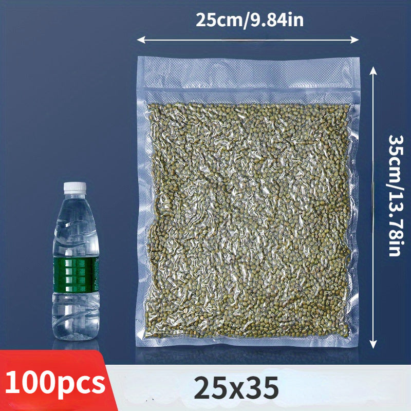100pcs Food Storage Vacuum Sealer Bags Reusable Heat Resistant BPA-Free