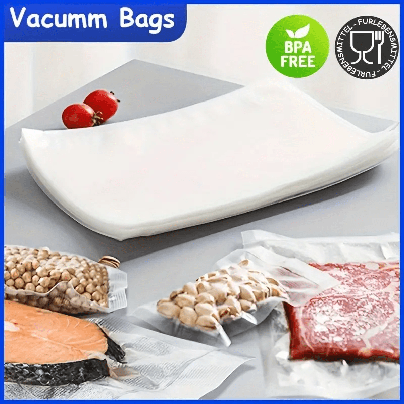 100pcs Food Storage Vacuum Sealer Bags Reusable Heat Resistant BPA-Free