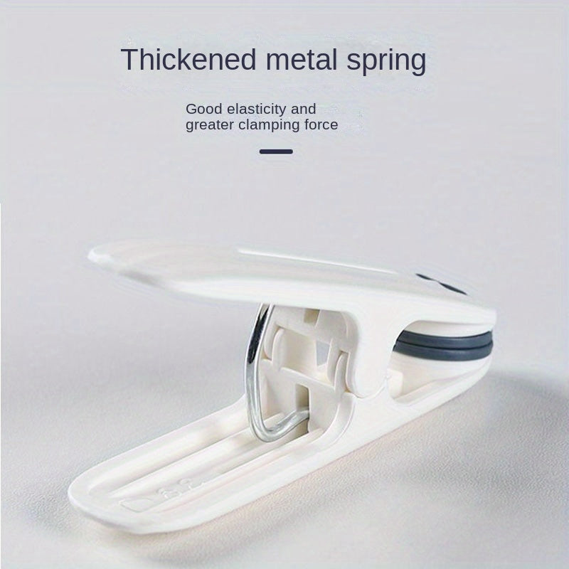 Pack of 12 Plastic Clothespins with Soft Grip Non-Slip Clamps for Laundry