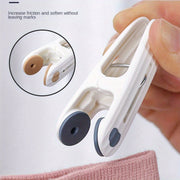 Pack of 12 Plastic Clothespins with Soft Grip Non-Slip Clamps for Laundry