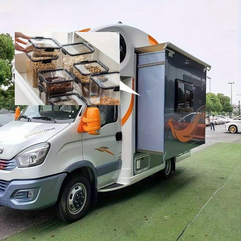 Clear Food Storage Container Airtight Canister for Kitchen Dry Food Cereal