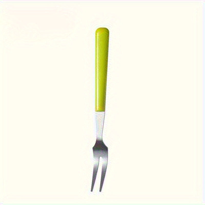 Set of 10 Stainless Steel Fruit Forks for Dessert Cake and Fruit
