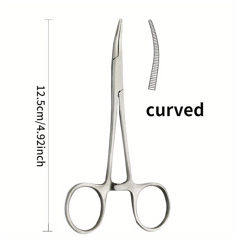 Stainless Steel Hemostatic Forceps Surgical Clamp for Precision Surgery Fishing Pet Care