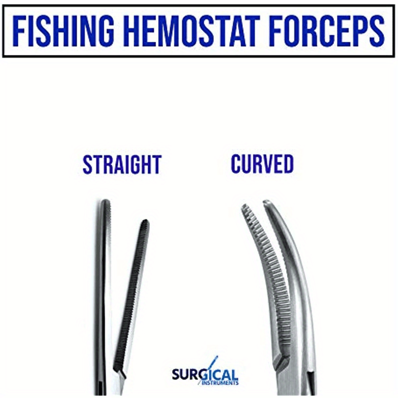 Stainless Steel Hemostatic Forceps Surgical Clamp for Precision Surgery Fishing Pet Care
